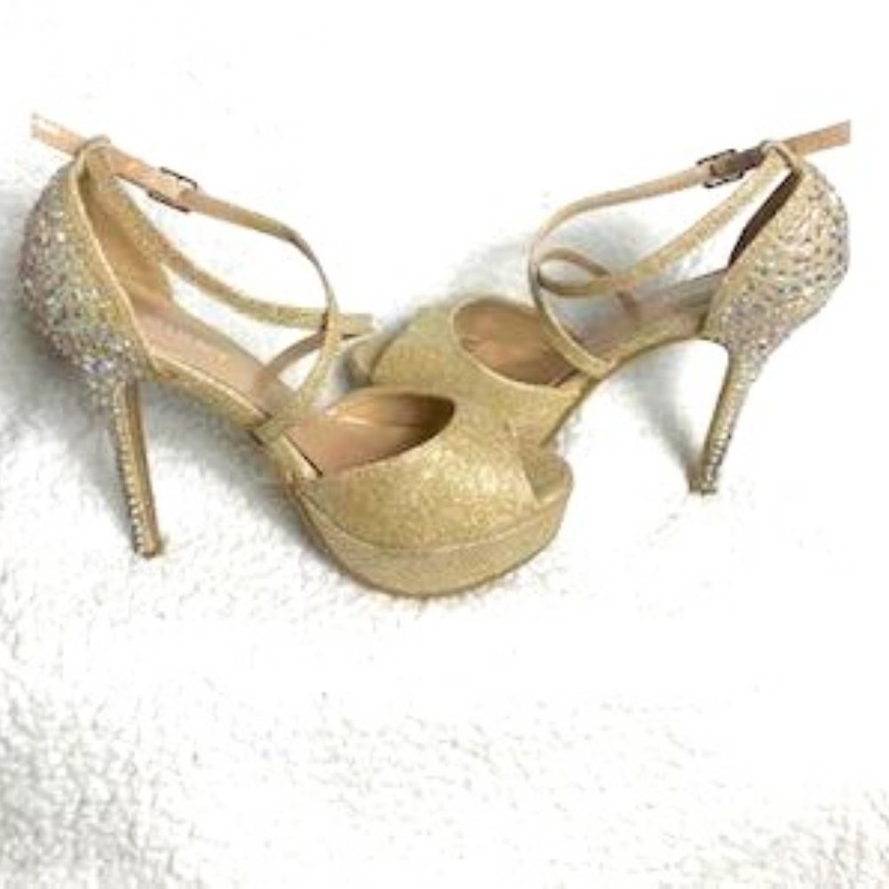 Delicacy Sparkly Platform Stiletto